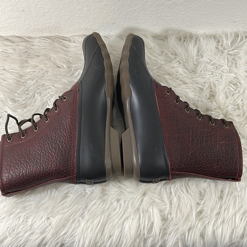 SPERRY MEN'S SALTWATER DUCK BOOT - BLACK/AMARETTO SIZE 13 NEW - Picture 10 of 15